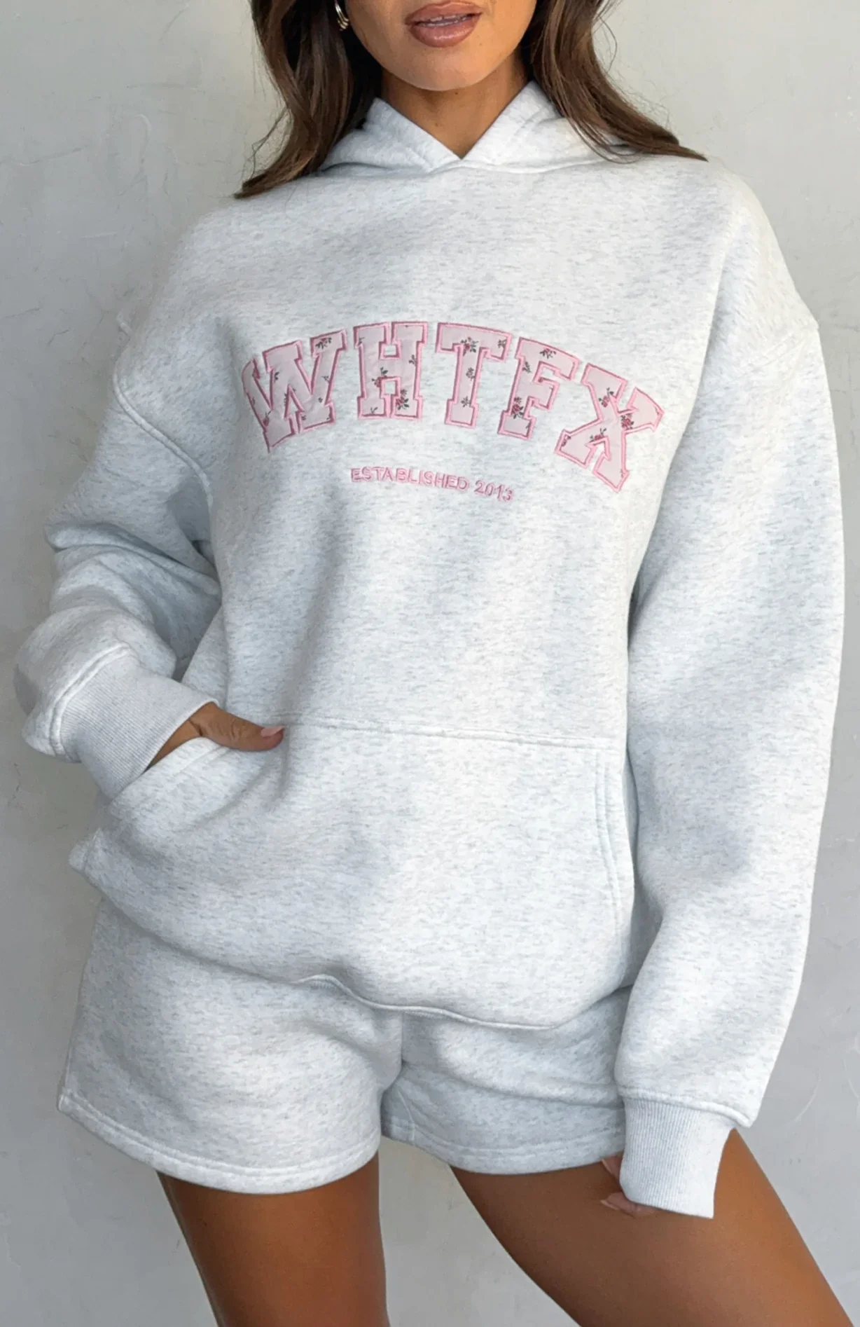 Sweet Sweet Moments Oversized Hoodie Grey Marle - luluinthesky