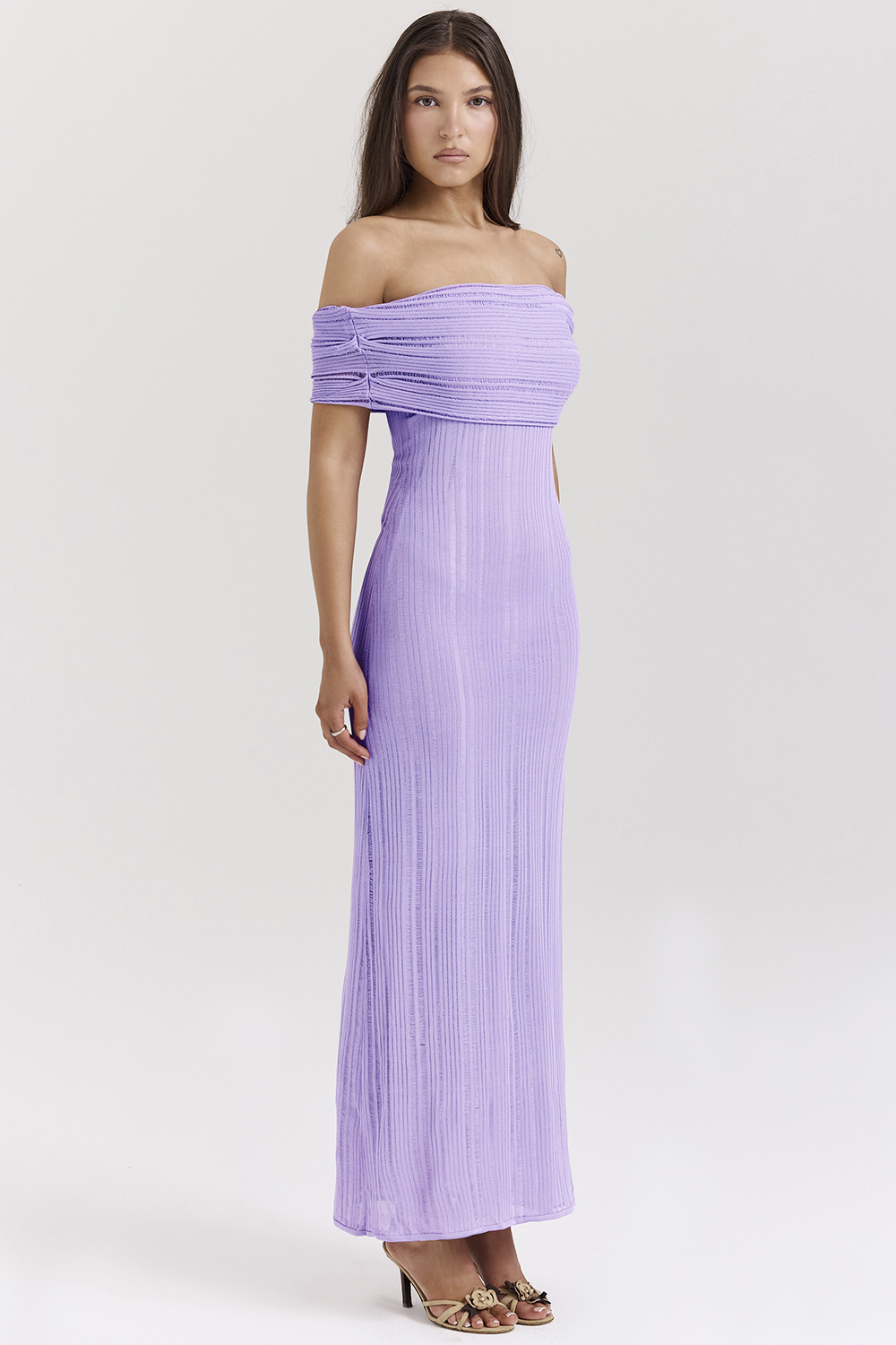 Micah Orchid Ladder Knit Maxi Dress - SALE - luluinthesky