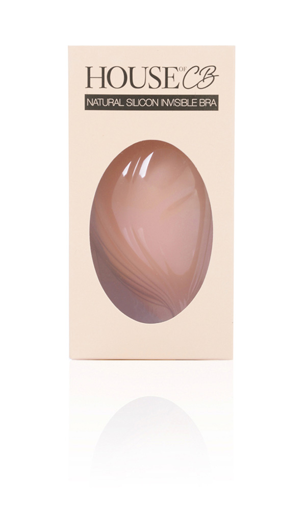 Silicon Front-Fastening Invisible Bra - Beige - luluinthesky