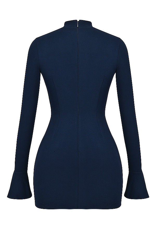 Mahalia Navy Mini Dress - luluinthesky