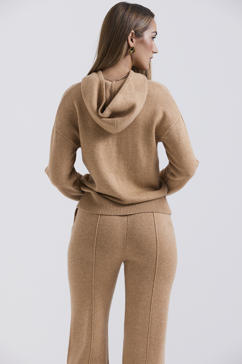 Jionni Camel Cashmere Blend Hoodie - SALE - luluinthesky