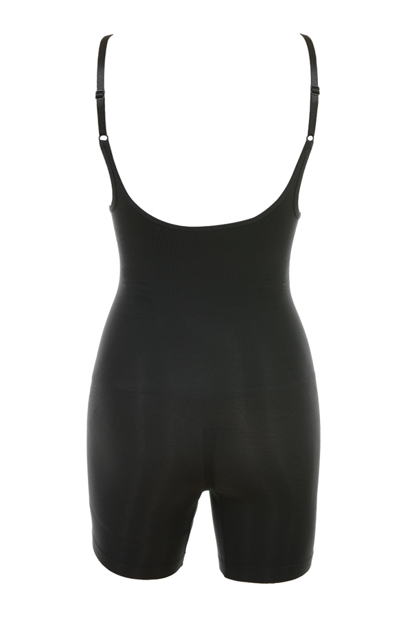 Mid Thigh Sculpting Bodysuit Ink - luluinthesky