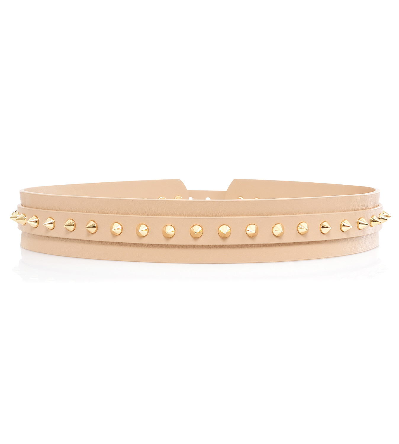 Moneymaker Tan Studded Waist Belt - luluinthesky