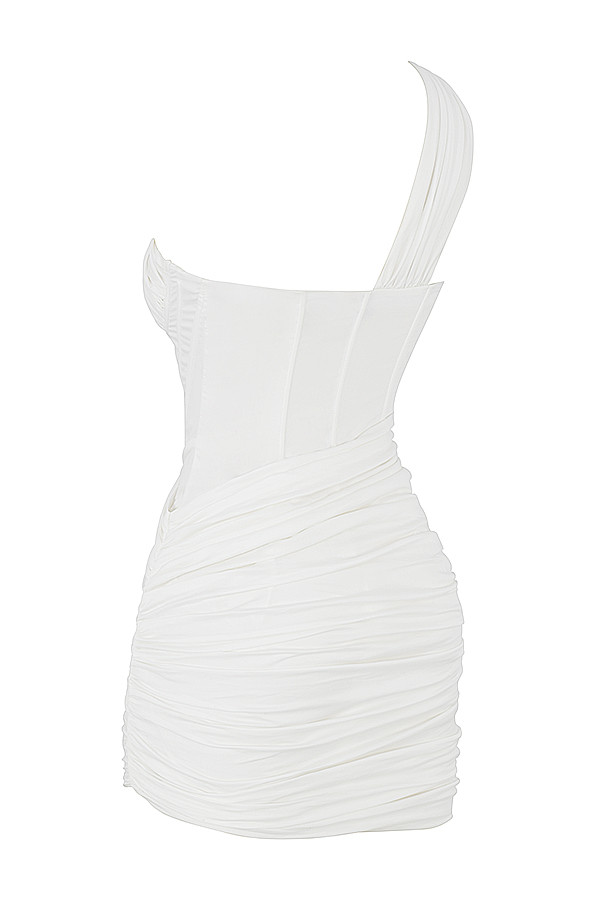 Clementine White Cut Out Mini Dress - luluinthesky