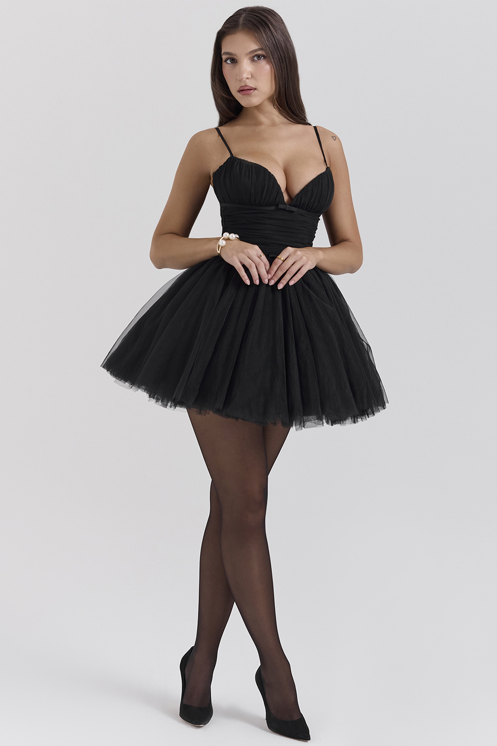 Princess Black Tulle Mini Dress - SALE - luluinthesky