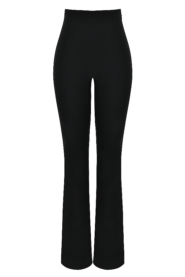 Laurel Black High Waisted Trousers - luluinthesky