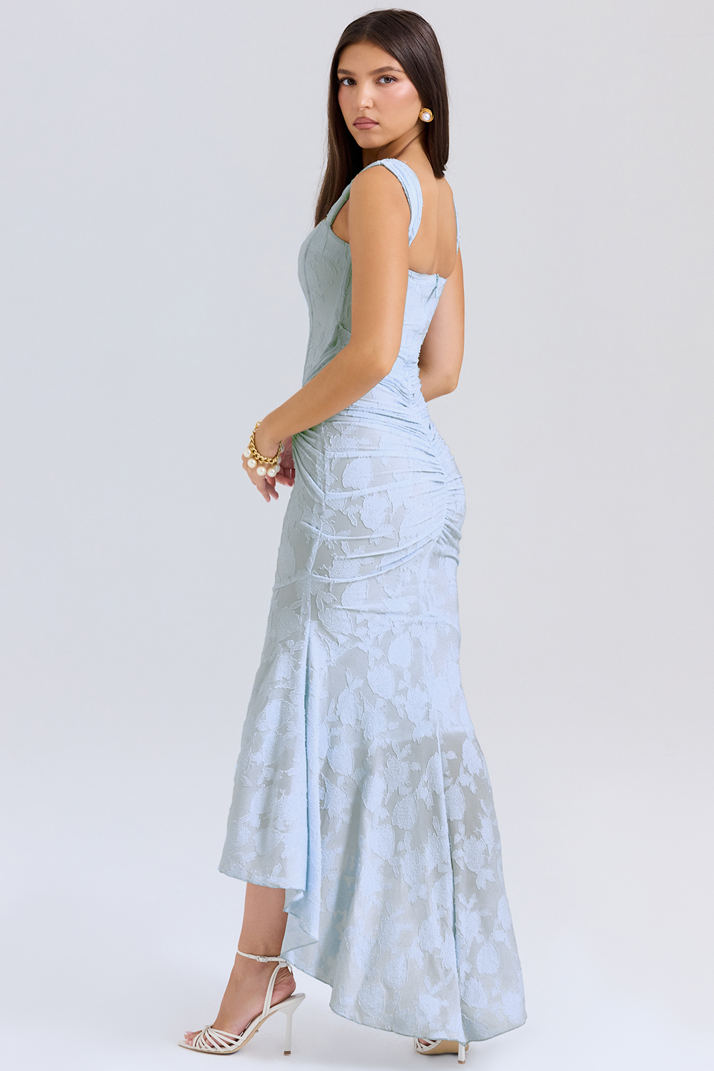 Cesca Bluebell Floral Maxi Dress - luluinthesky
