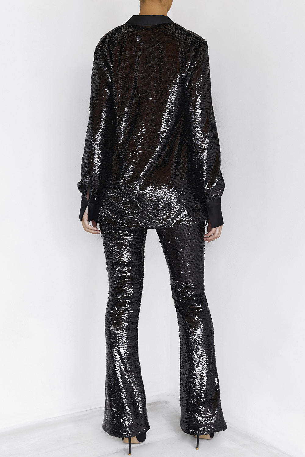 Mistress Rocks Black Sequin Trousers - SALE - luluinthesky