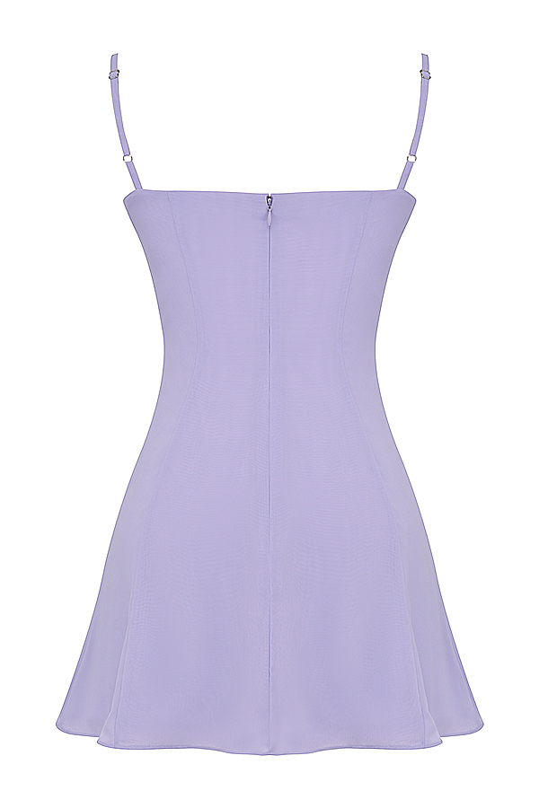 Christiana  Lavender Mini Dress - luluinthesky