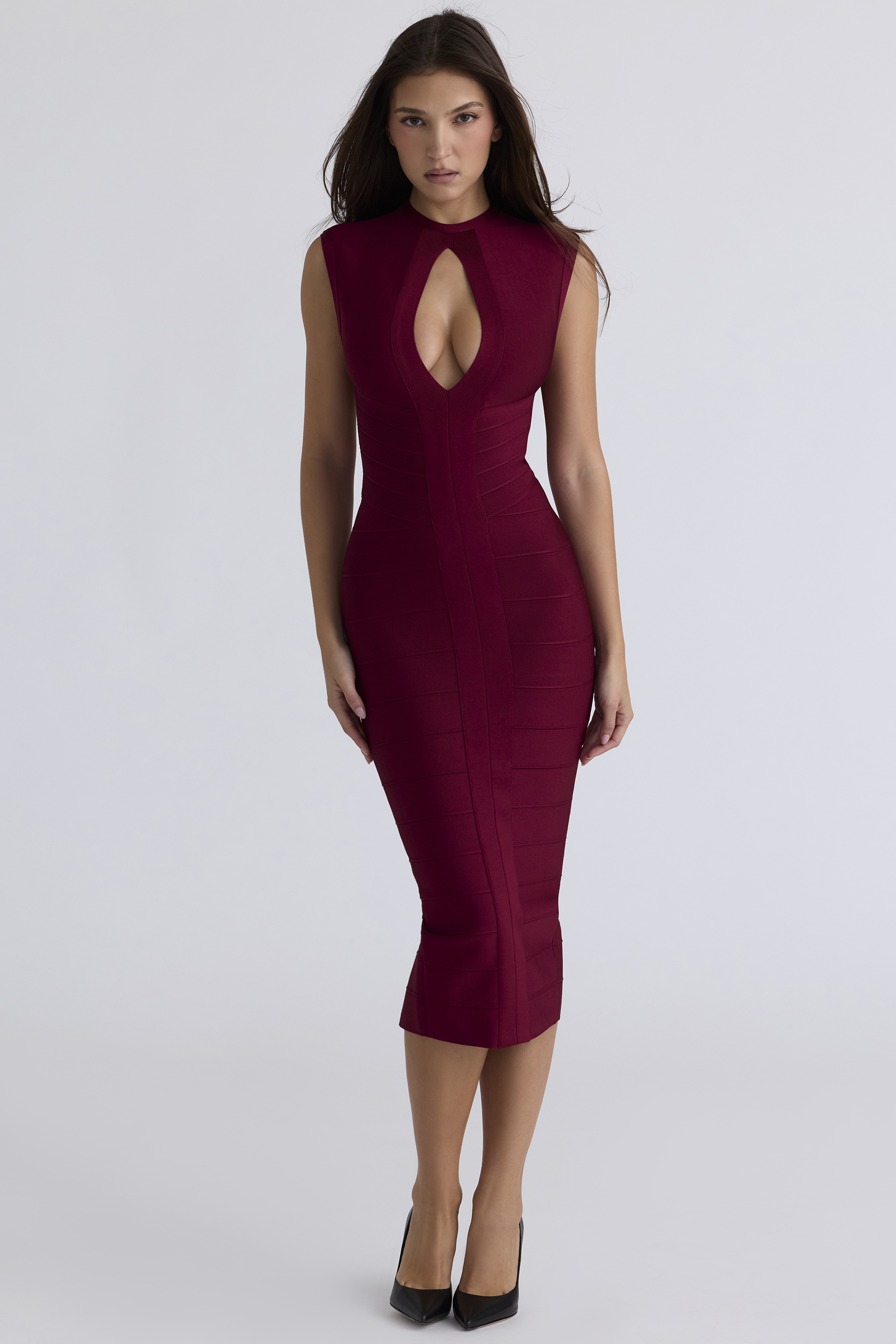 The Fatale Ruby Bandage Midi Dress - luluinthesky