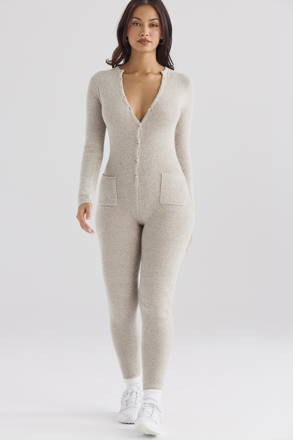 Tiggy Opal Marl Loungewear Jumpsuit - SALE - luluinthesky