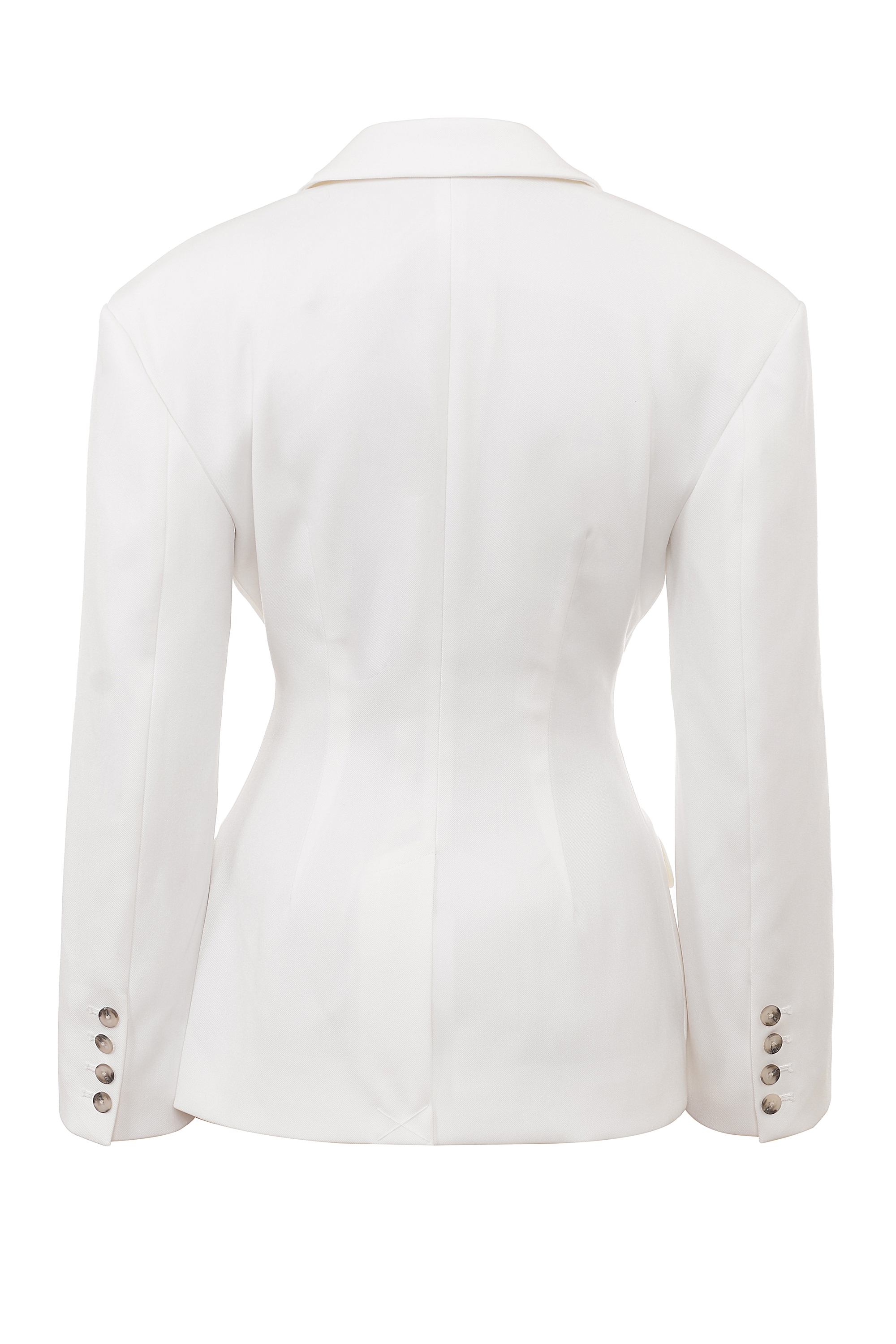 Hudson White Hourglass Blazer - luluinthesky