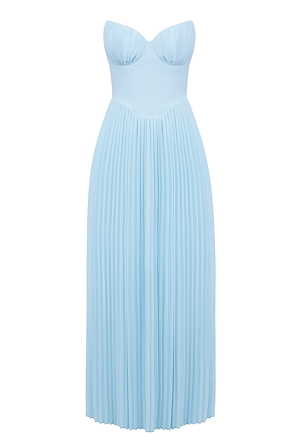 Marcella Ocean Blue Pleated Maxi Dress - luluinthesky