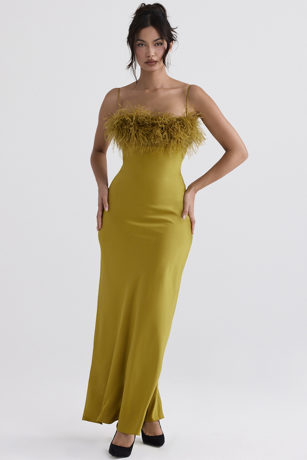 Renee Chartreuse Maxi Dress - luluinthesky