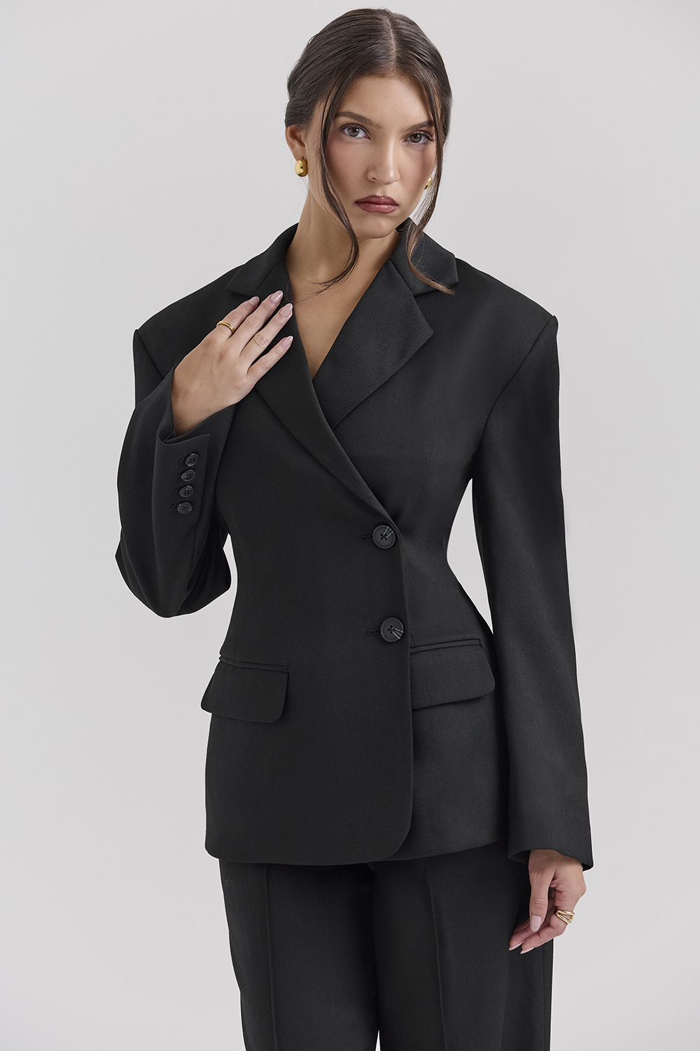 Hudson Black Hourglass Blazer - luluinthesky