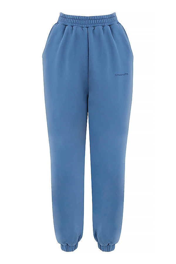 Sky Azure Fleece Back Jogging Trouser - luluinthesky