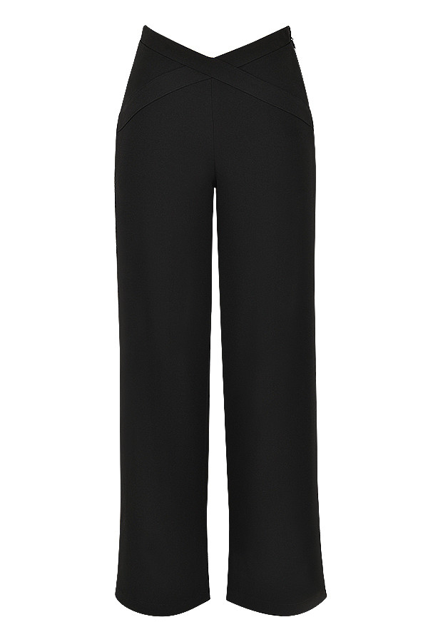 HavenMistress Rocks  Black Wide Leg Trousers - SALE - luluinthesky