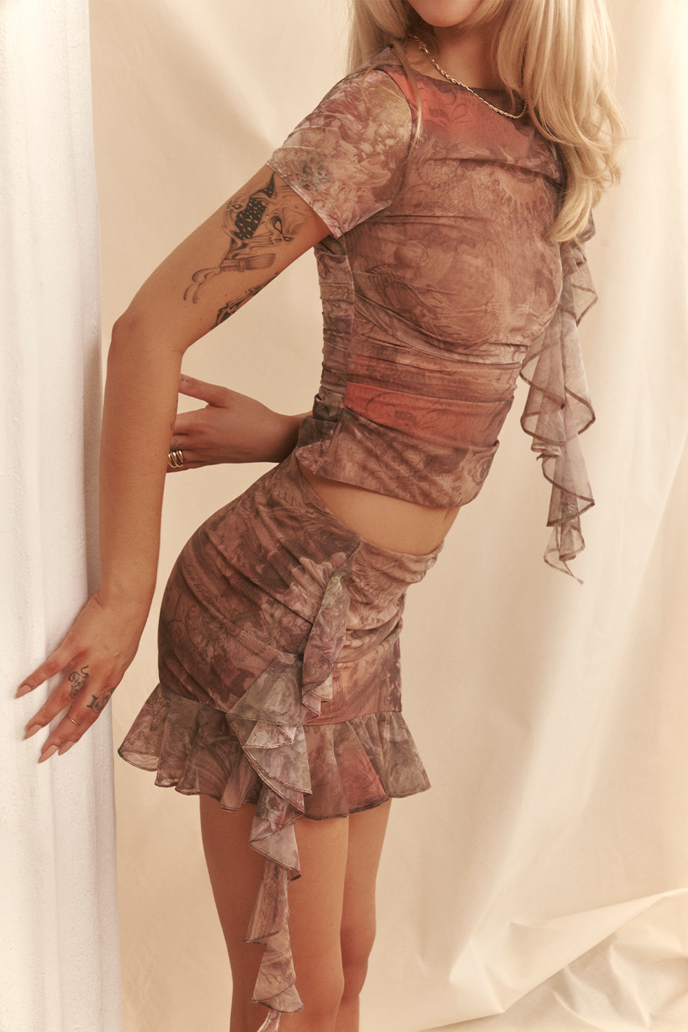 Mistress Rocks Ruffle Asymmetric Mini Skirt - SALE - luluinthesky