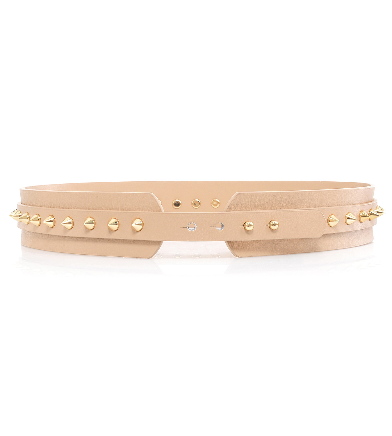 Moneymaker Tan Studded Waist Belt - luluinthesky