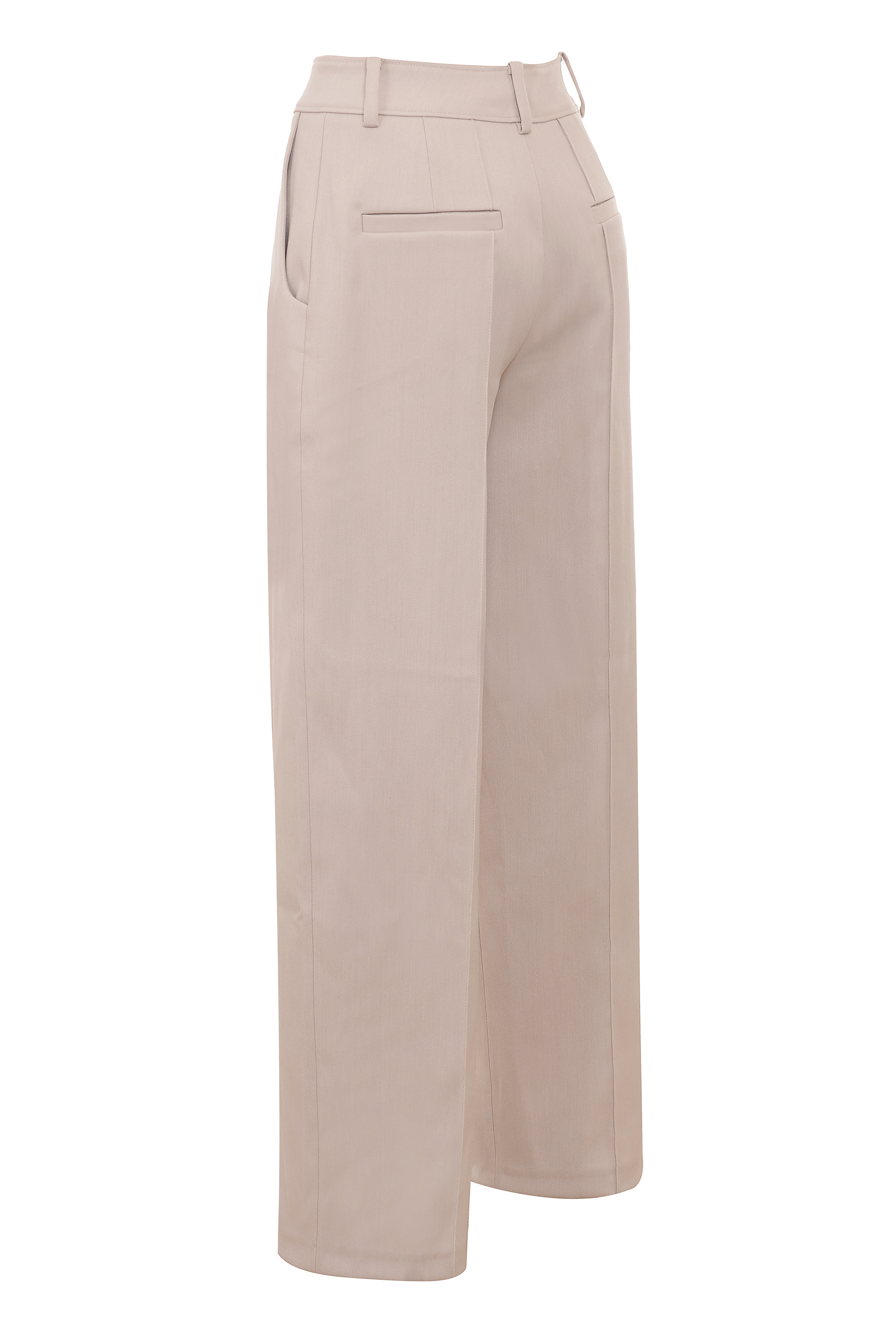 Hayden Beige High Waist Tailored Trousers - luluinthesky