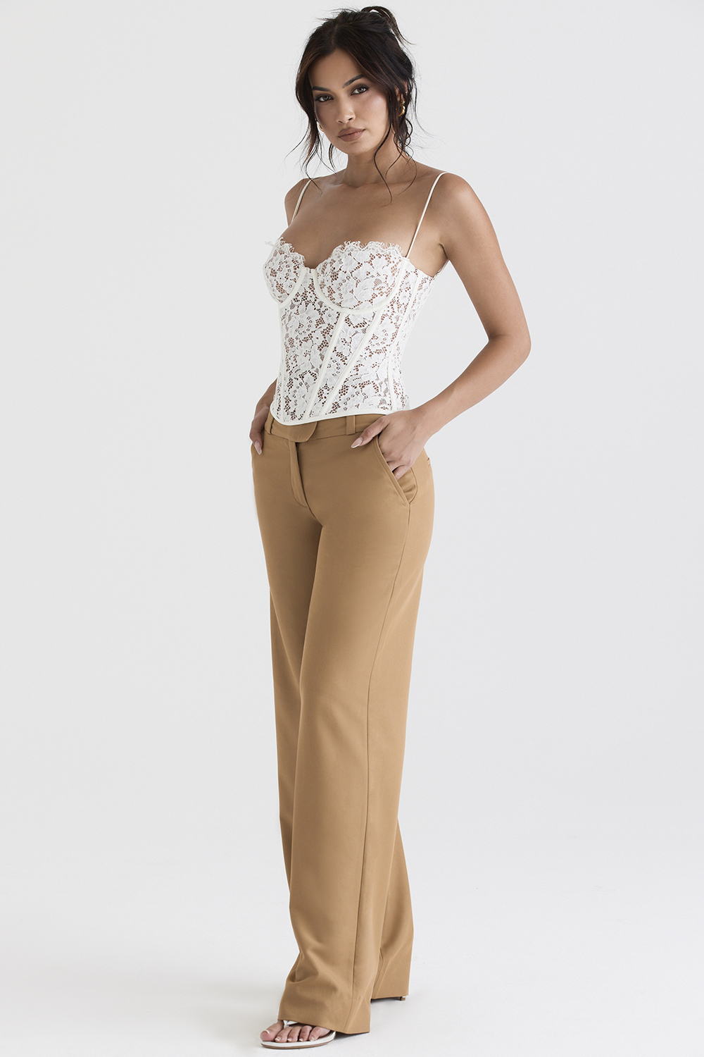 Cameron Caramel Relaxed Tailored Trousers - luluinthesky