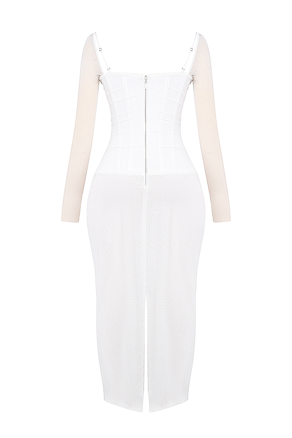 Katarina White Maxi Dress - luluinthesky