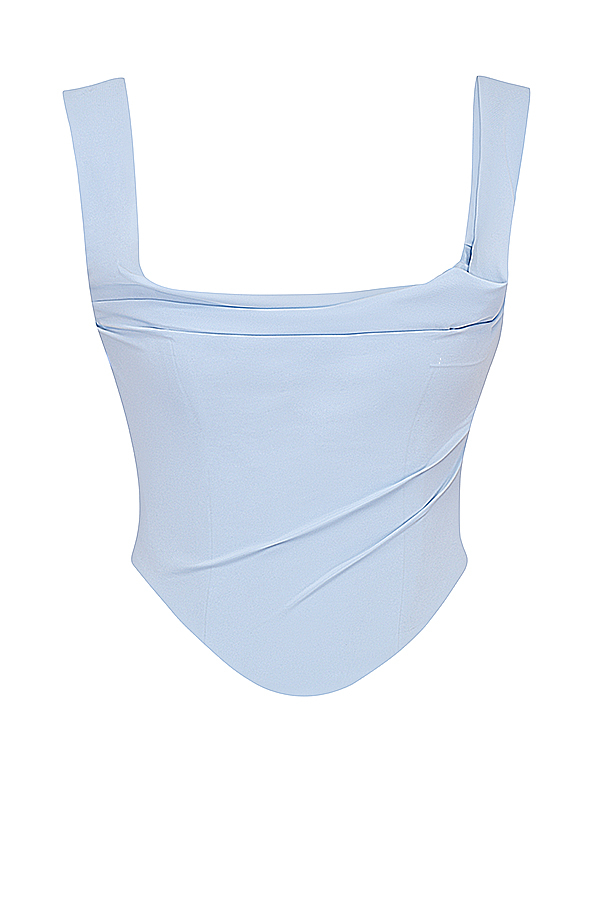 Una Soft Blue Corset - luluinthesky