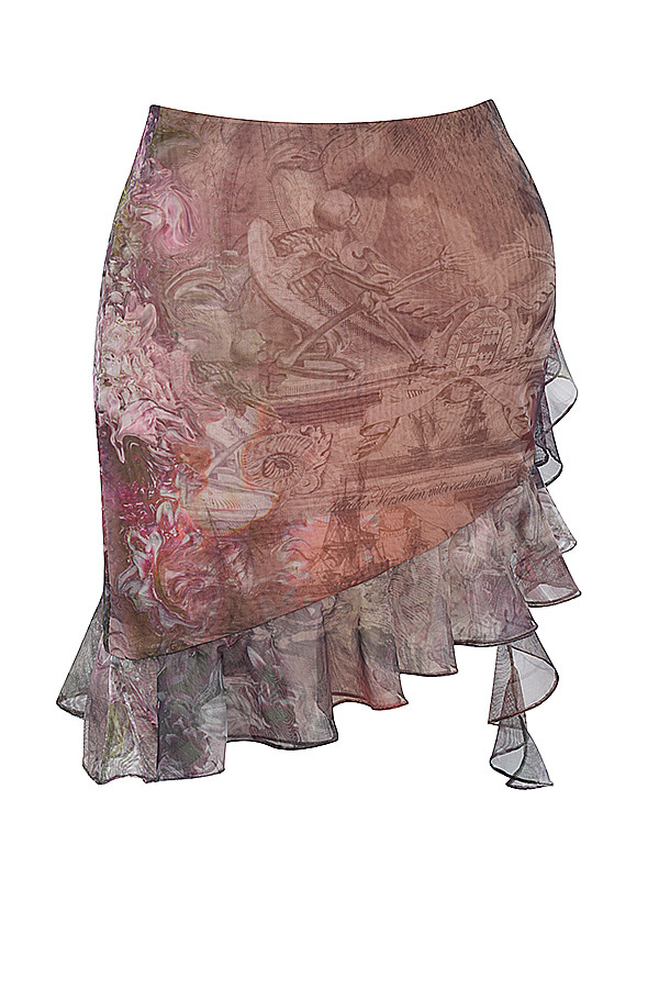 Mistress Rocks Ruffle Asymmetric Mini Skirt - SALE - luluinthesky