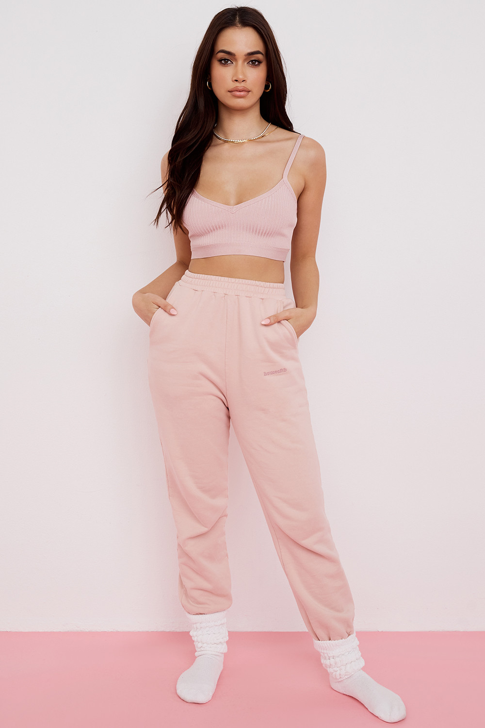 Evie Blush Bandage Bralette - luluinthesky