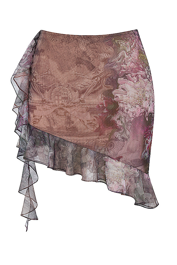 Mistress Rocks Ruffle Asymmetric Mini Skirt - SALE - luluinthesky