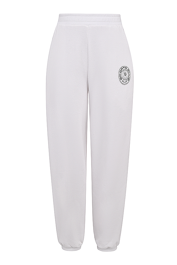 Coast White Fleece Back Jogging Trousers - luluinthesky