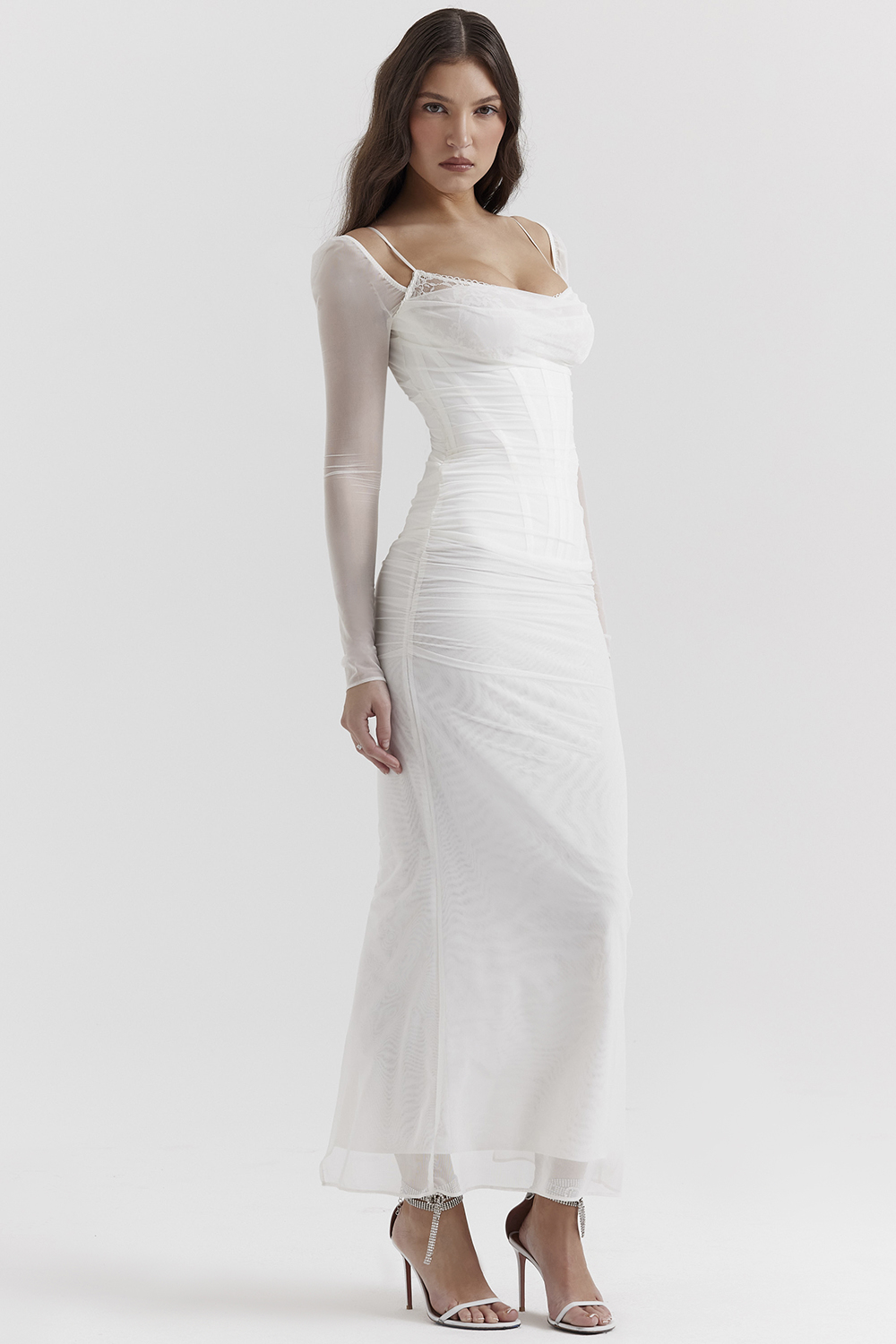 Katarina White Maxi Dress - luluinthesky