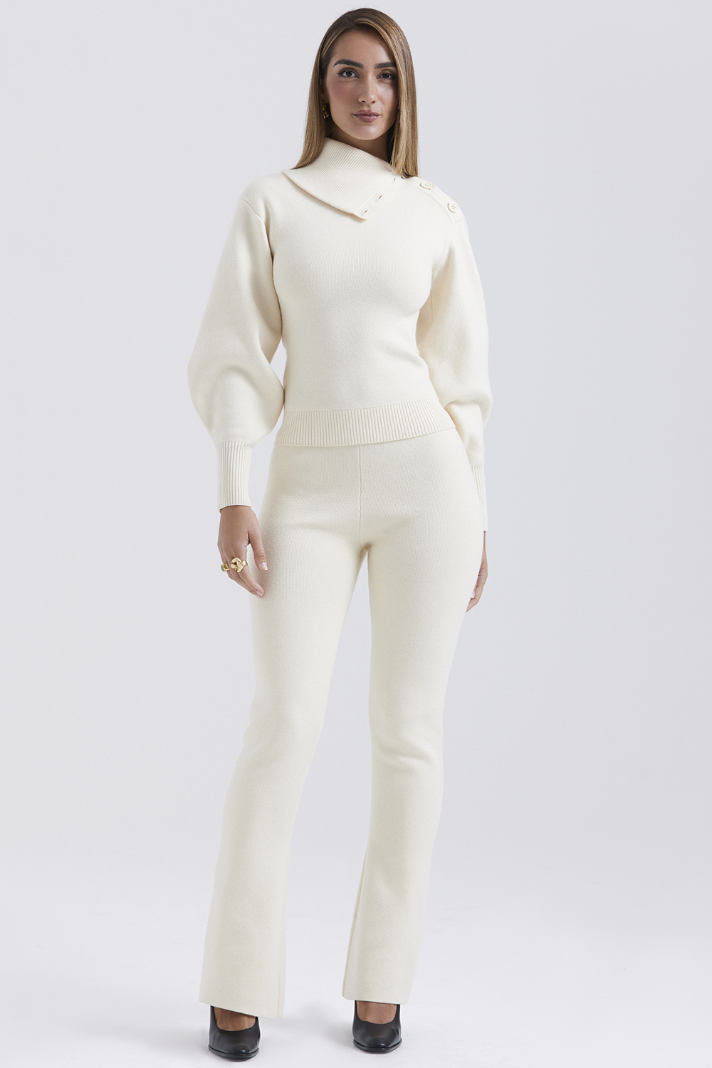 Adelita Cream Cashmere Blend Sweater - SALE - luluinthesky