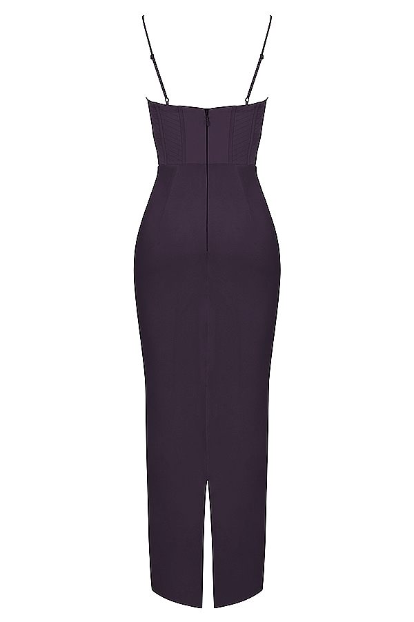 Charmaine Night Shade Corset Maxi Dress - luluinthesky
