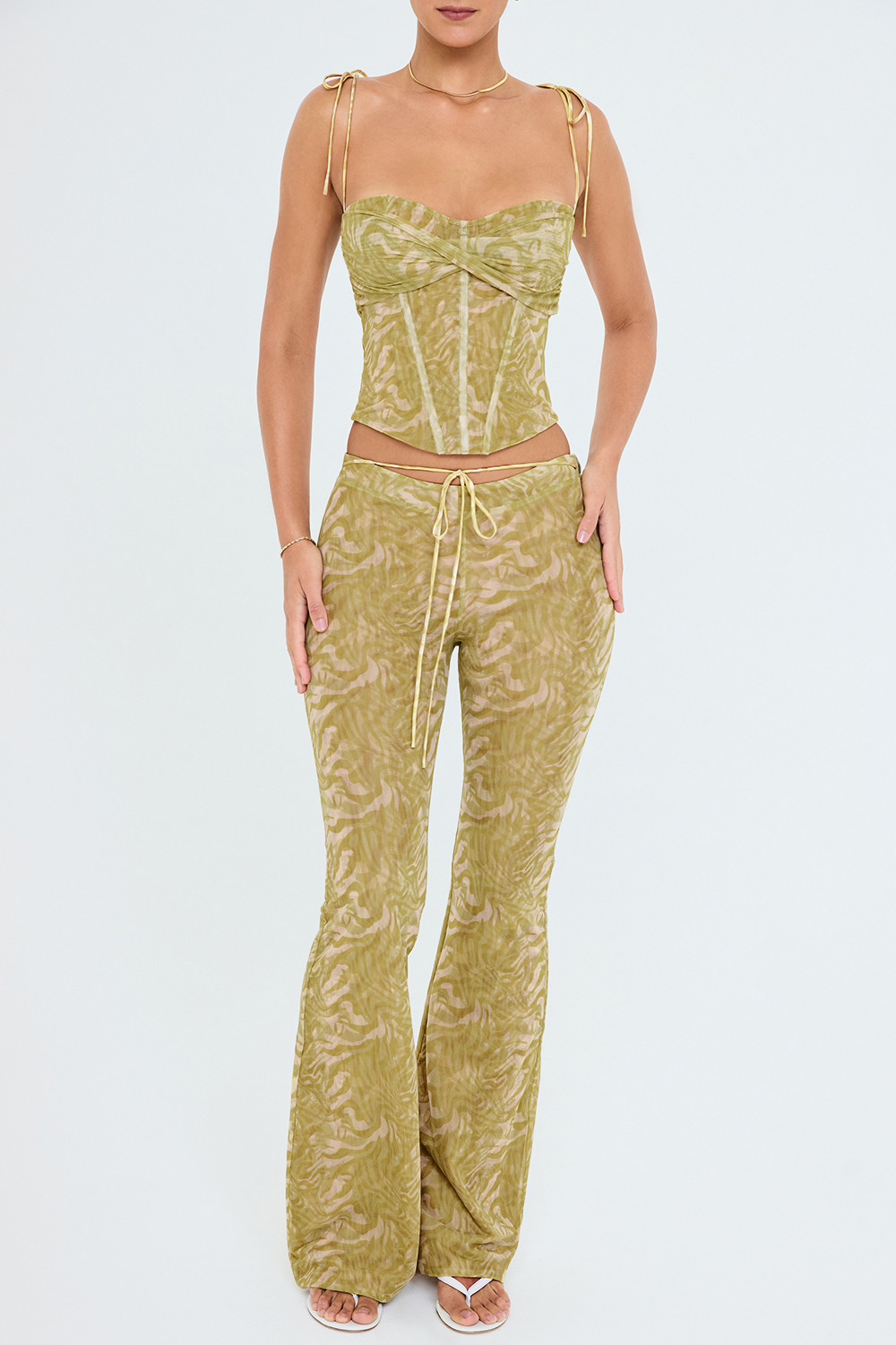 Mistress Rocks Olive Print Trousers - SALE - luluinthesky