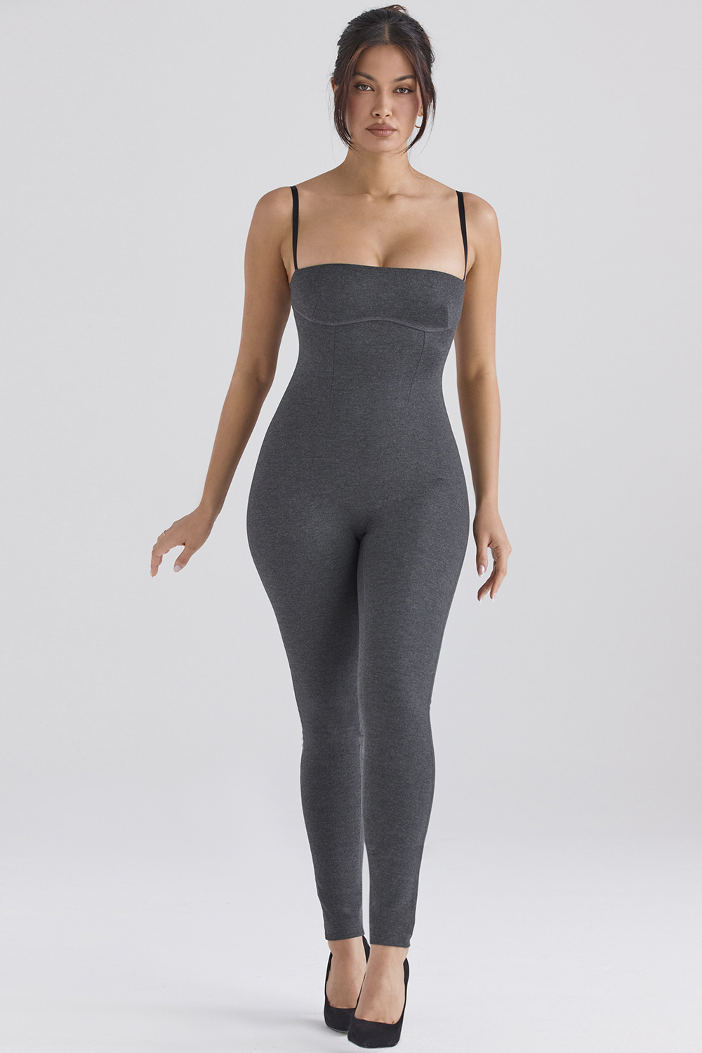 Luisa Charcoal Loungewear Jumpsuit - SALE - luluinthesky