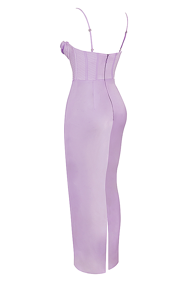 Charmaine Lavender Corset Maxi Dress - luluinthesky