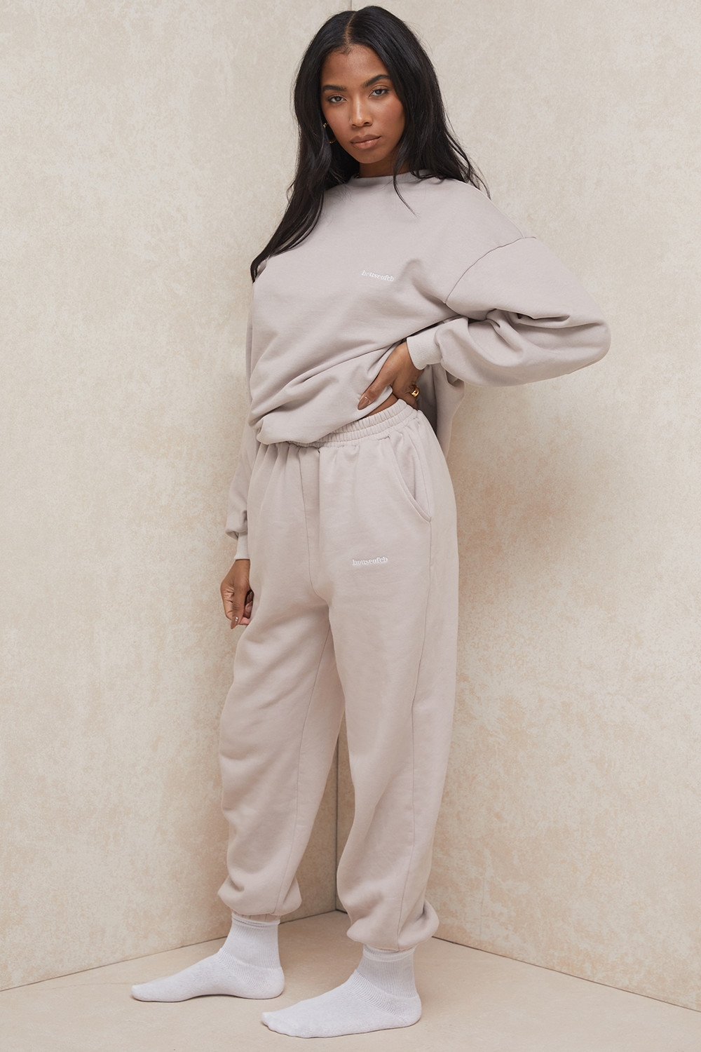 Sky Stone Fleece Back Jogging Trousers - luluinthesky