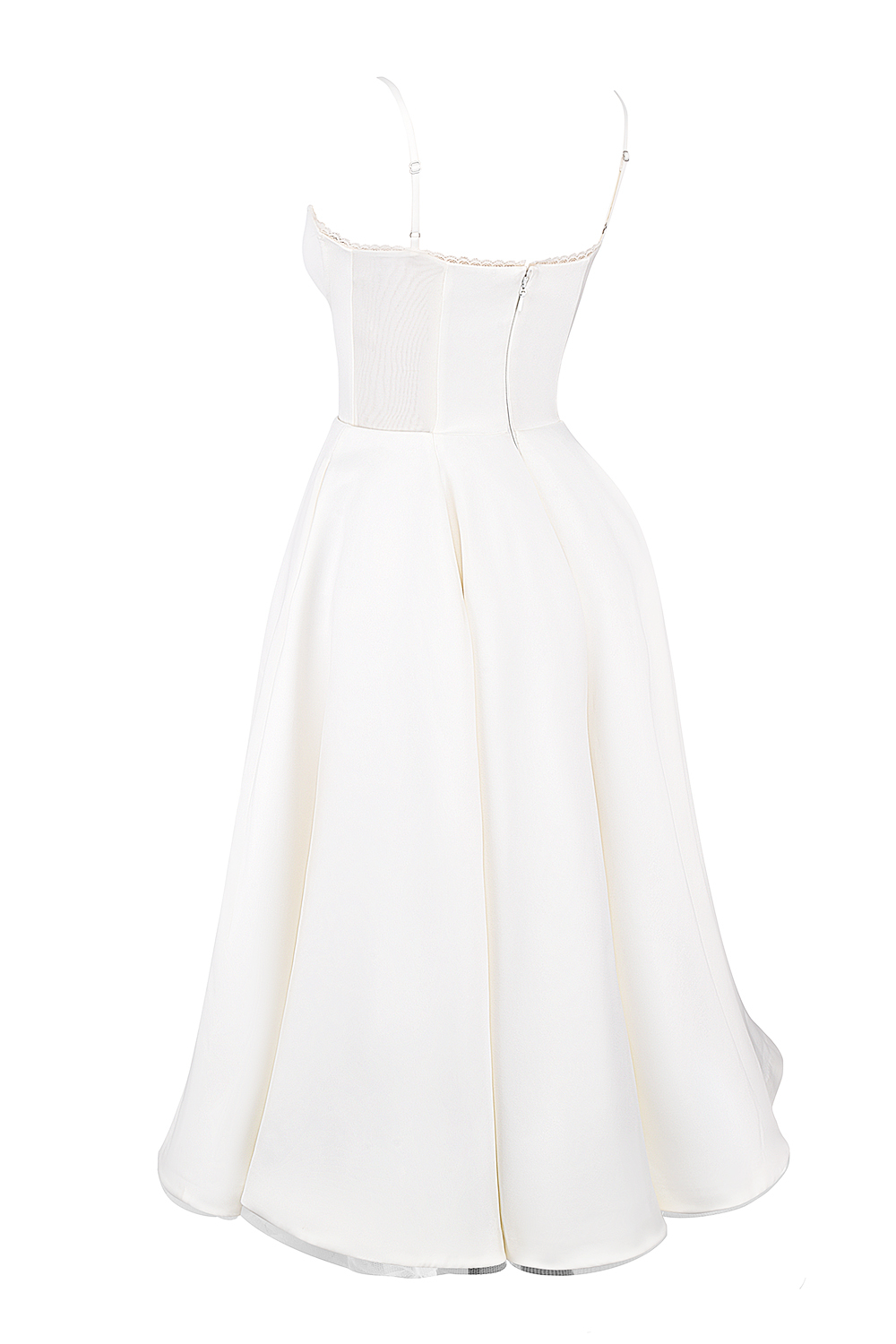 Mademoiselle White Tulle Midi Dress - luluinthesky