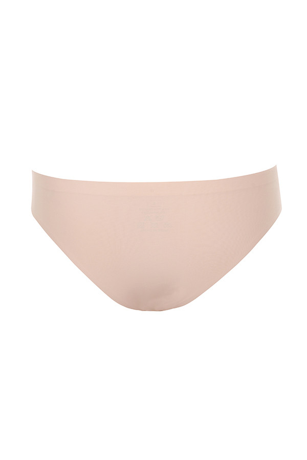 Micromodal Seamless Briefs - Beige - luluinthesky