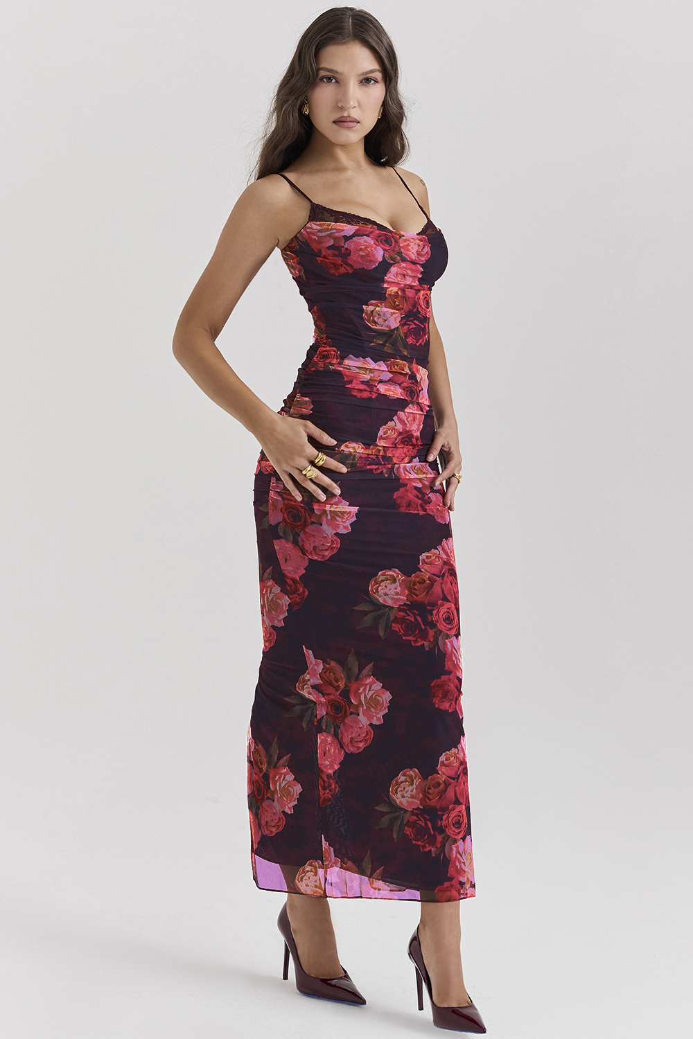 Nalini Romantic Floral Maxi Dress - luluinthesky