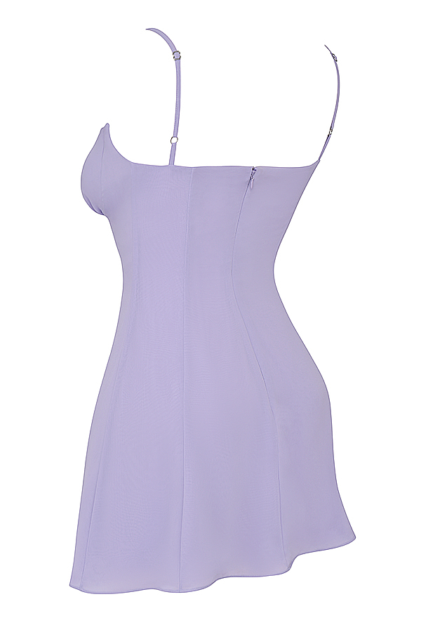 Christiana  Lavender Mini Dress - luluinthesky