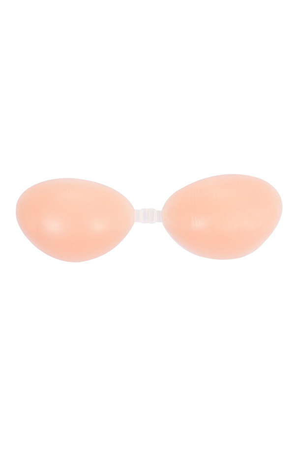 Silicon Front-Fastening Invisible Bra - Beige - luluinthesky