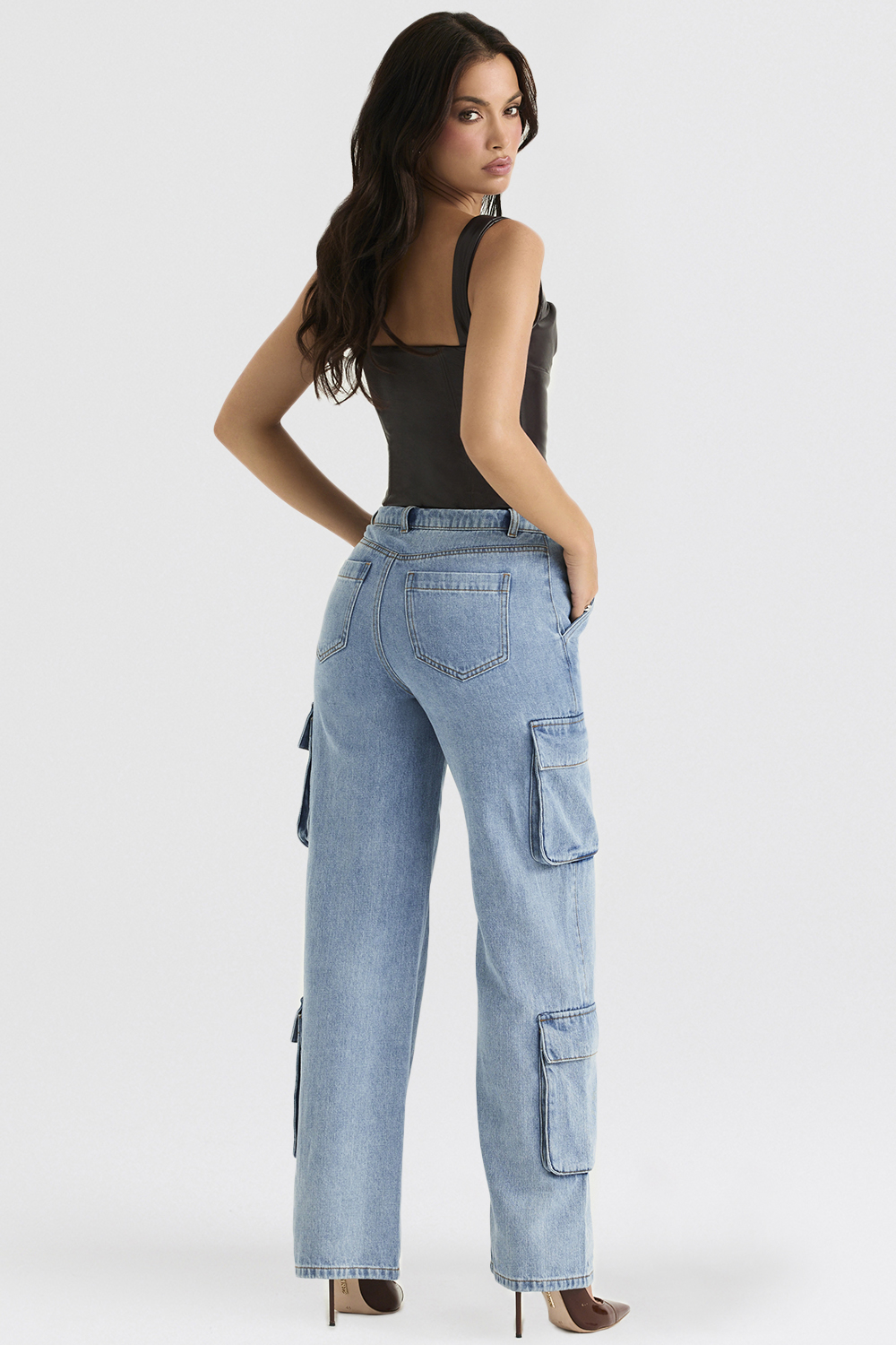 Ria Blue Washed Utility Jeans - luluinthesky