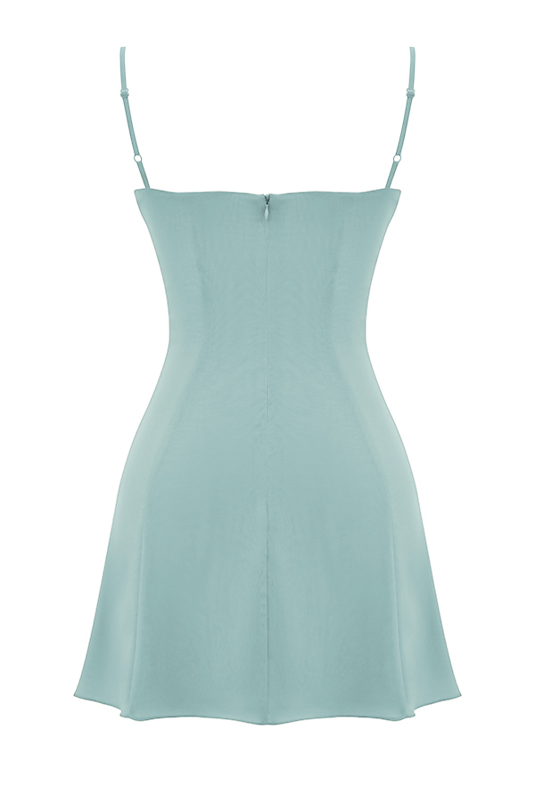 Christiana Light Jade Mini Dress - luluinthesky