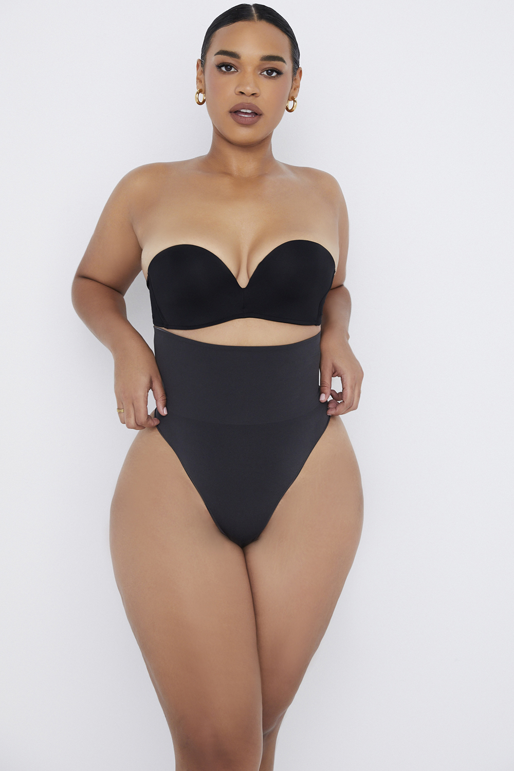 Sculpting High Waist Thong Ink - luluinthesky