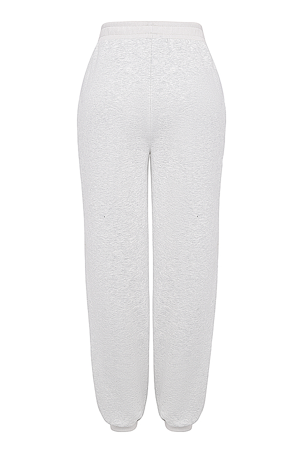 Coast Light Grey Marl Fleece Back Jogging Trousers - luluinthesky