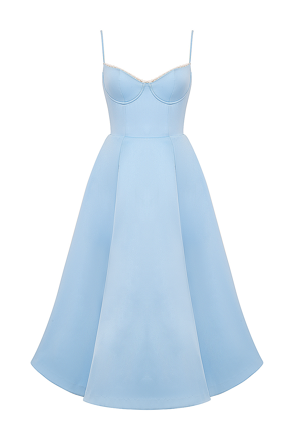 Mademoiselle Cinderella Blue Tulle Midi Dress - luluinthesky