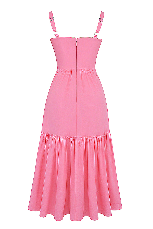 Elia French Pink Midi Sundress - luluinthesky