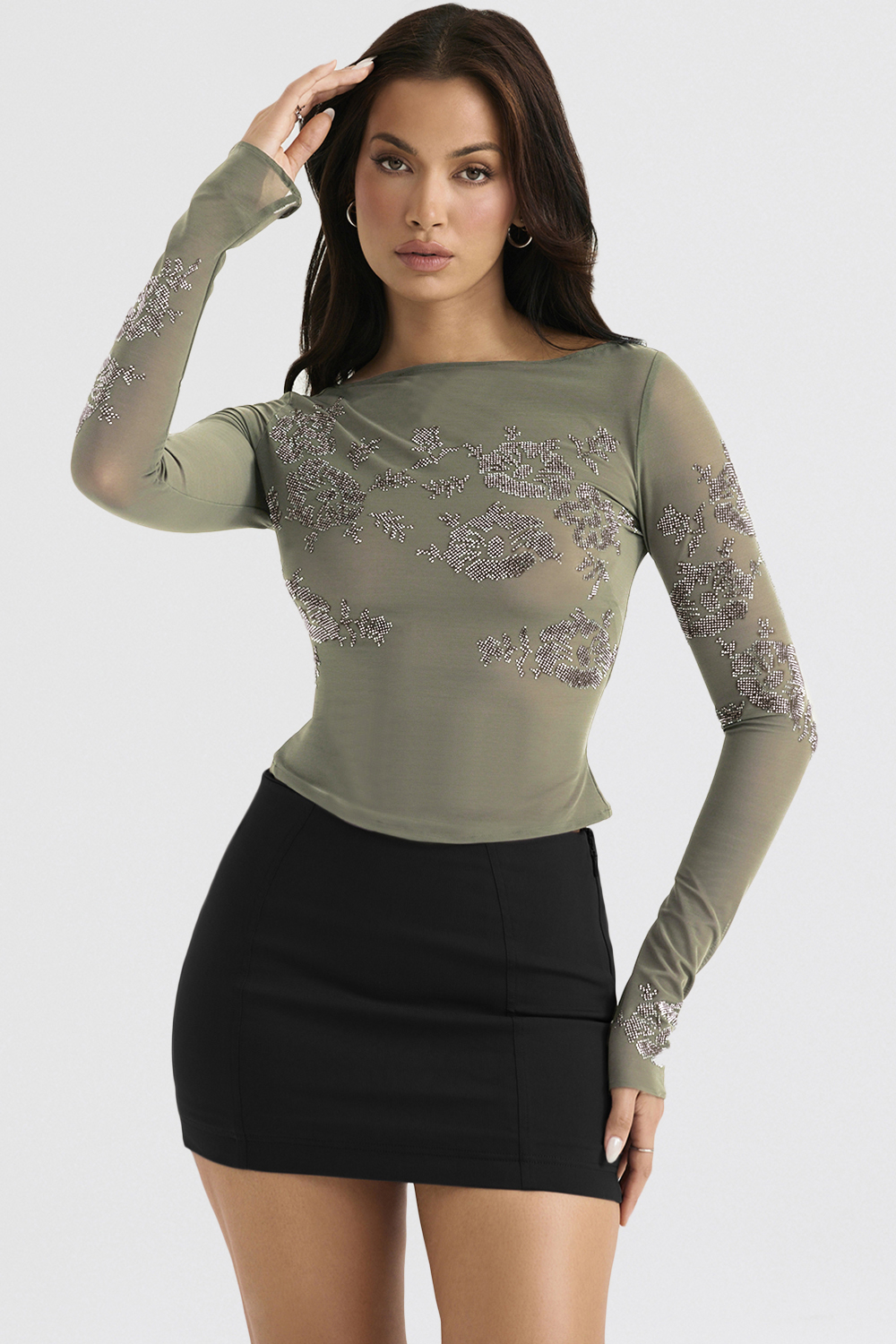 Nisha Black Sculpting Mini Skirt - luluinthesky